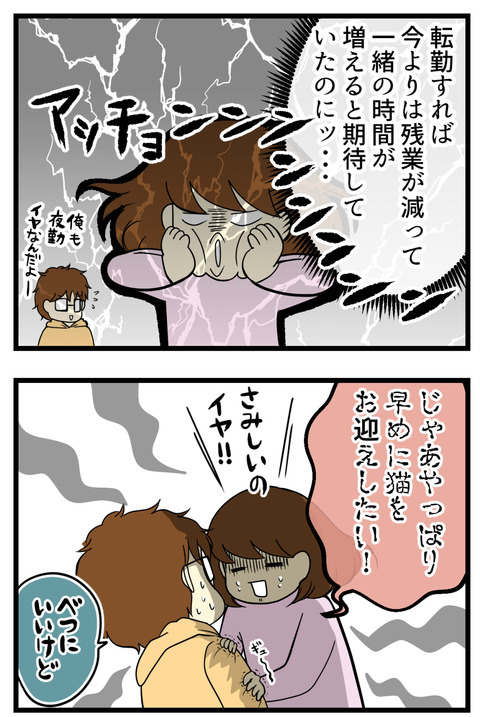 一人の時間が多くて寂しいのはいや！と思い、すぐに運命の猫探しを始めることになりました