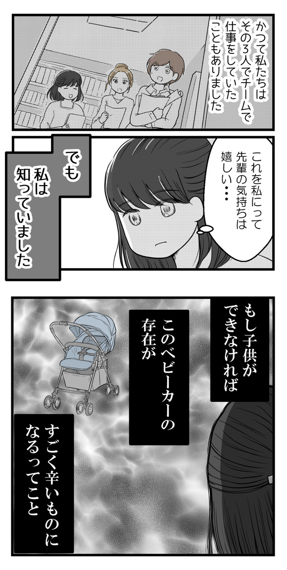 このベビーカーは先輩も別の先輩から受け継いだもので、すごく思い入れのあるものだと知っています。