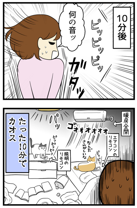 10分ほど放置したら、あっという間にカオス状態!