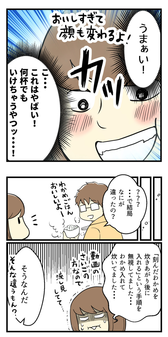 手慣れた主婦を気取るとろくなことがないー4-