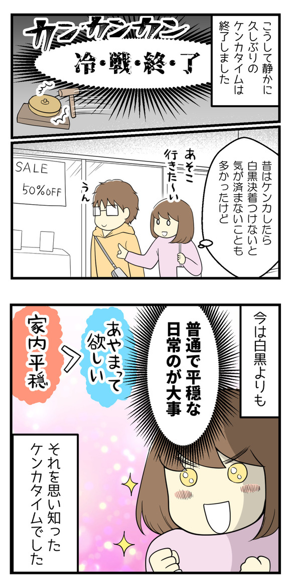 夫と3年ぶりにケンカした結果1-7