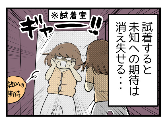 試着すると未知への期待は消え失せる・・・