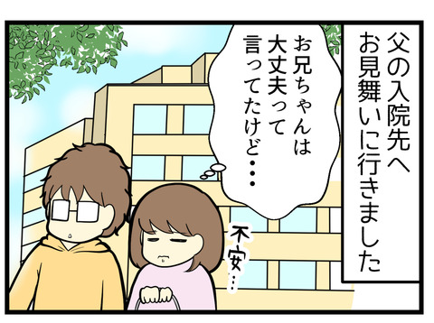 不安を抱えたまま父の入院先へお見舞いに行きました