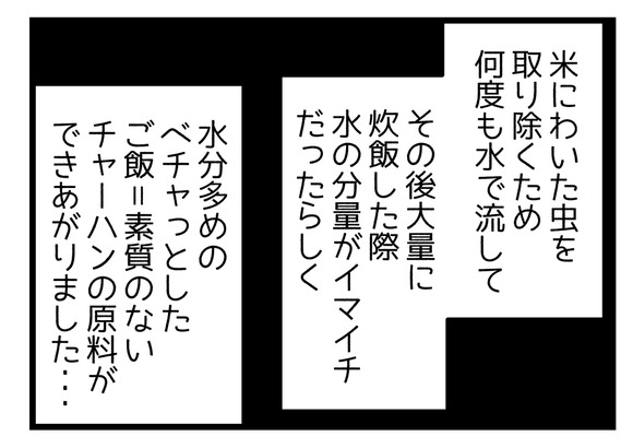 その際に水の分量がイマイチだったらしく、水分多めのべちゃっとしたご飯が大量にできてしまったのです。