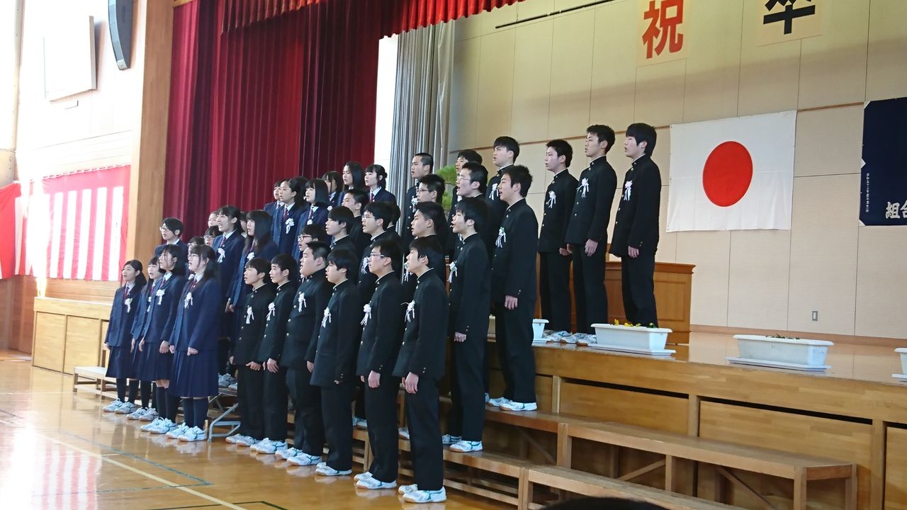 小海中学校卒業式 校長日記 小海中学校卒業式 校長日記