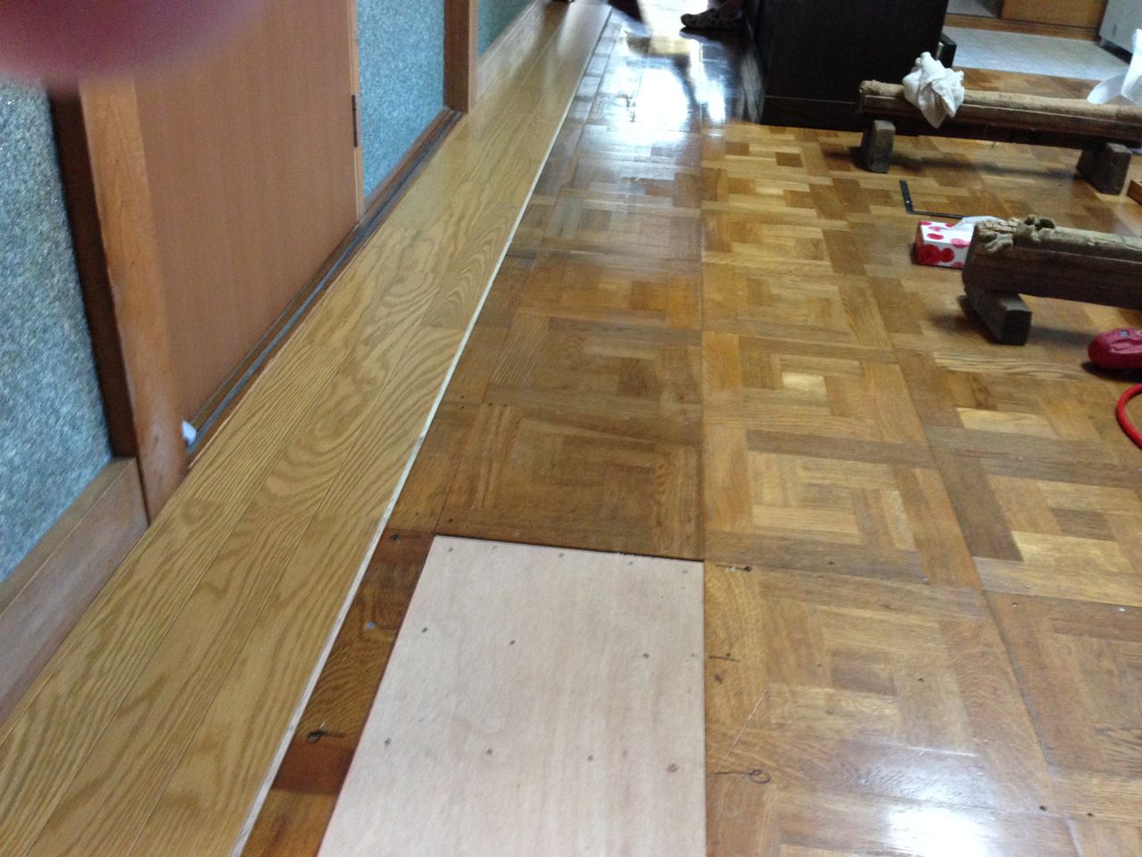 床のヘタリ直し フローリング工事 ブカブカ床 焼津市 静岡県焼津市で地域密着の工務店 松永建築のブログ 木造建築専門です