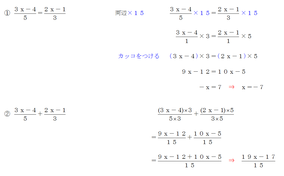 方程式　計算問題