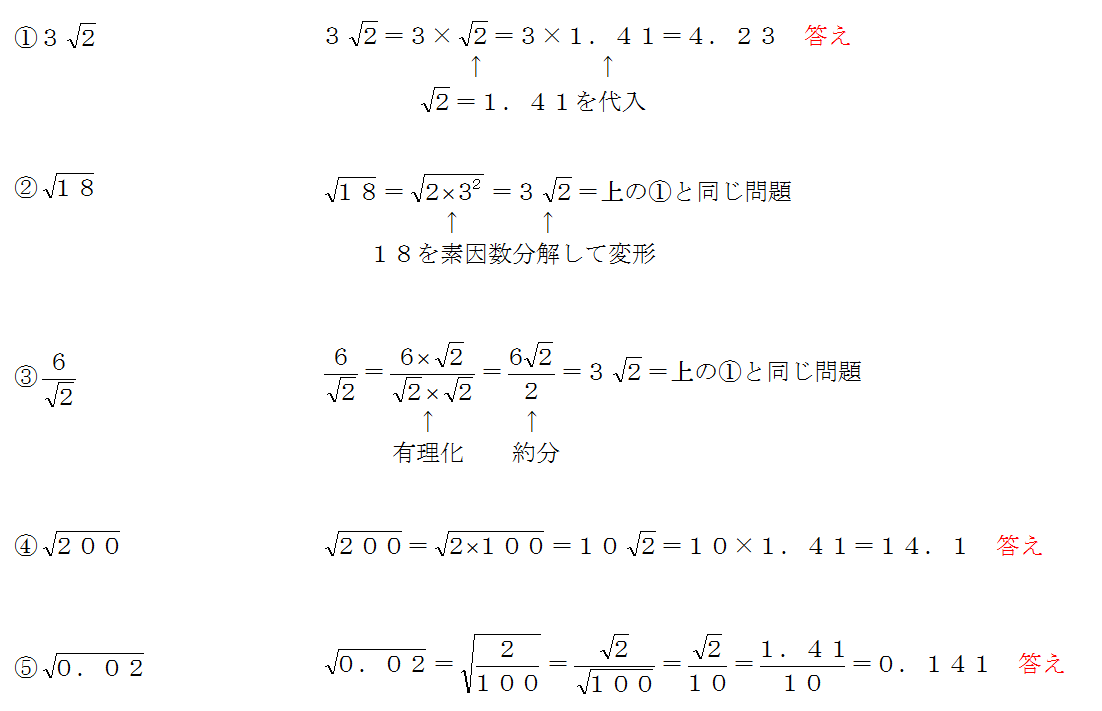 平方根の計算 平方根のチョー簡単な問題をまとめたよ 三重の個人契約家庭教師