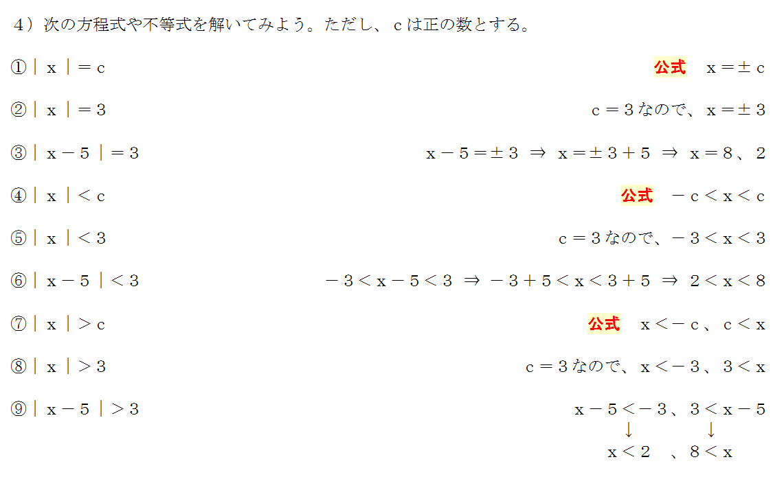 絶対値　不等式　解き方