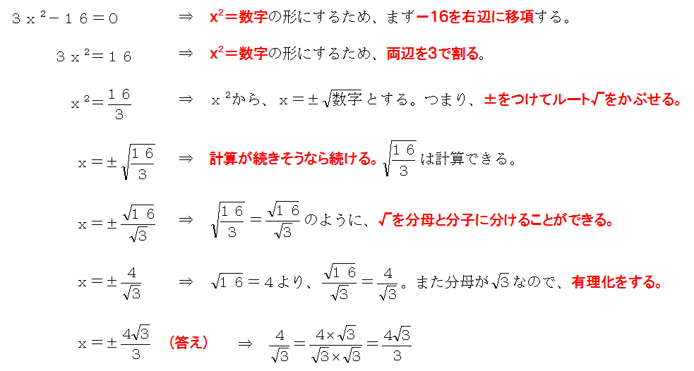 二次方程式、解き方