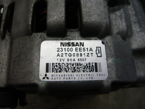日産 K13 マーチニスモ オルタネーターリビルト品 23100