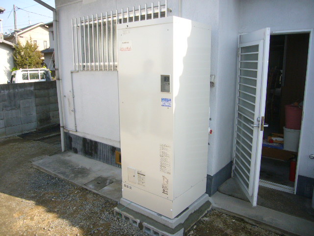 岡山市平井地区でオール電化 ｔｏｓｈｉｂａ 電気温水器工事 エコキュート 岡山 コートー電器 岡山 電化住宅