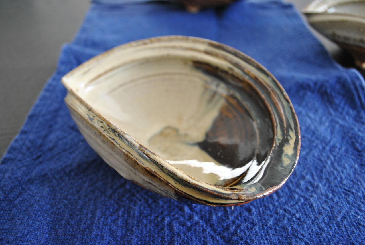 岡本作礼／朝鮮唐津『鮑型向付』 : sawa's TABLE