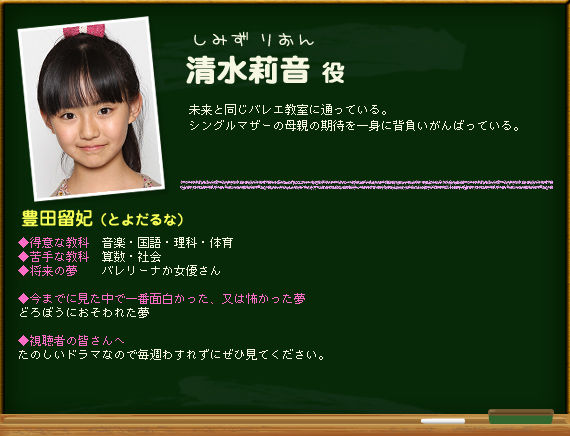 悪夢ちゃん 子役 川嶋紗南ちゃん１２才 豊田留妃ちゃん１０才 渋谷龍生くん１１才 子役タレント応援ブログ