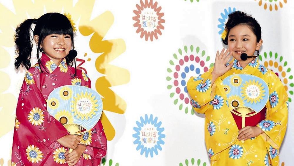 小林星蘭 こばやしせいらん ちゃん 9才 谷花音 たにかのん ちゃん 10才 すたーふらわー あべのハルカスで 日本一高い盆踊り 動画あり 子役タレント応援ブログ