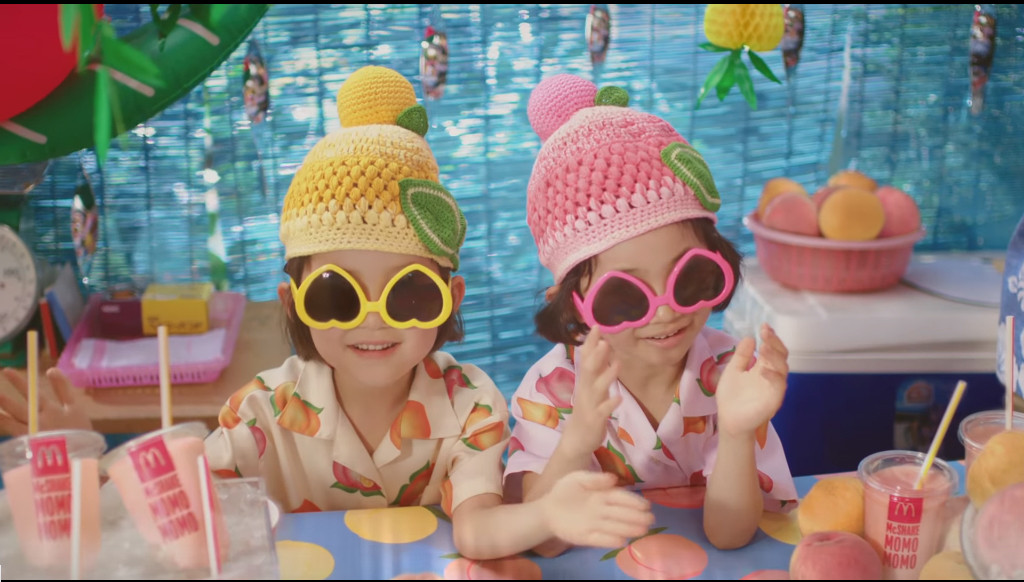 ｃｍ マックシェイク もも もも ももたりない 篇 秋田汐梨ちゃん 上杉美風ちゃん 高橋愛莉ちゃん マクドナルド 17年8月 子役タレント応援ブログ