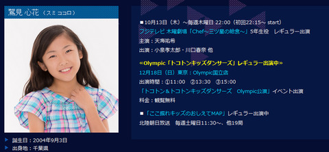 16年12月 子役タレント応援ブログ