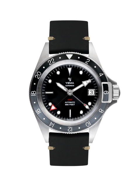 Superman GMT II black grey with bezel lock