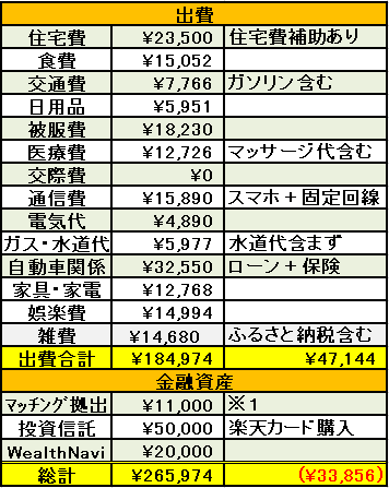 2019年5月支出