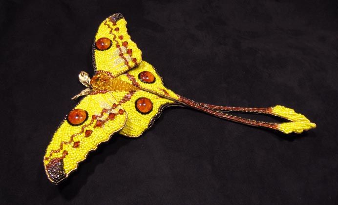 マダガスカルオナガヤママユ : こざいく堂・へたな小細工しやがって