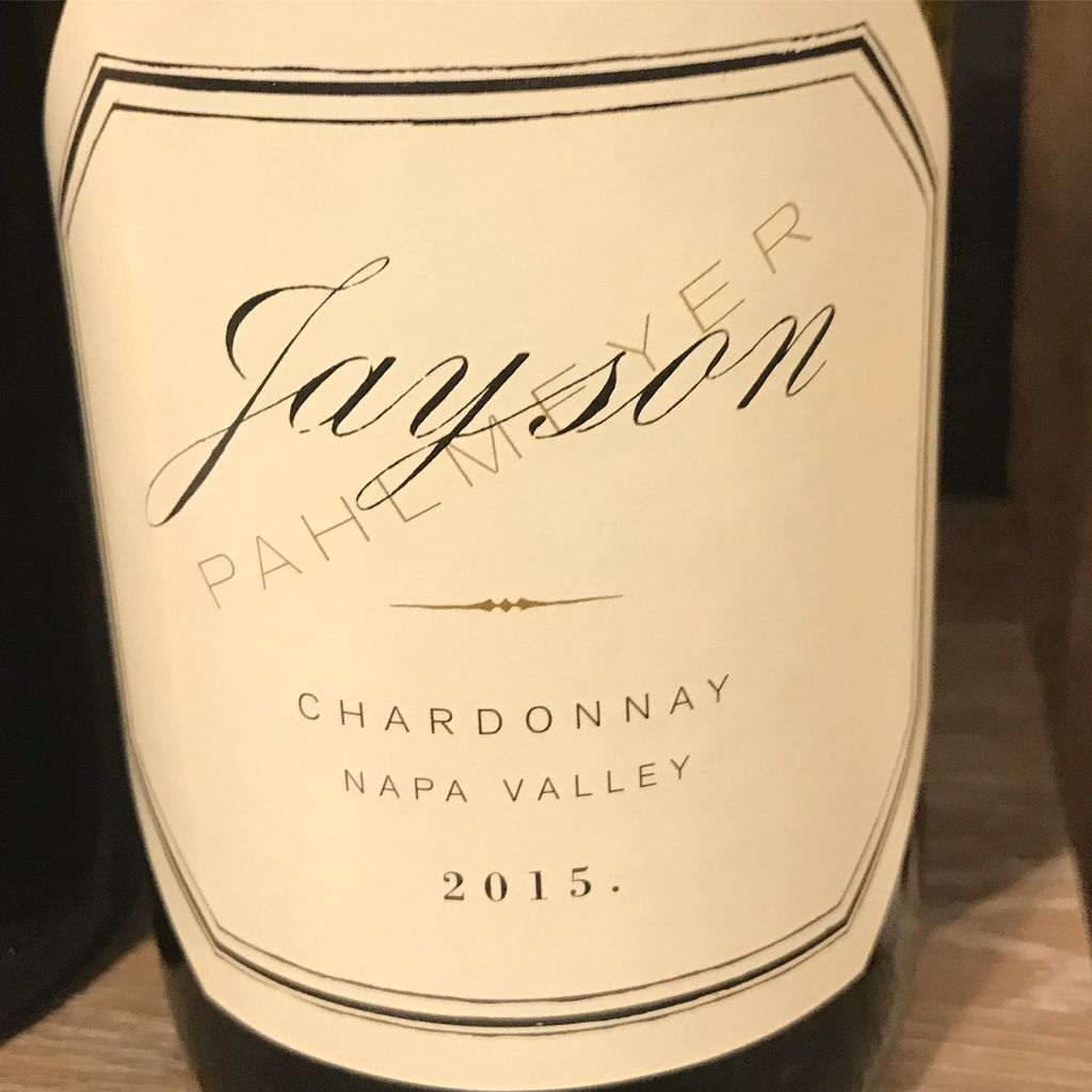 パルメイヤー シャルドネ 2015 Pahlmeyer Chardonnay