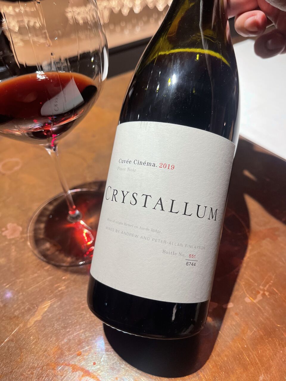 飲料・酒 クリスタルム キュヴェ・シネマ ピノ・ノワール 2021 南アフリカ