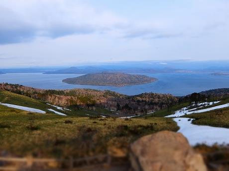 美幌峠から望む屈斜路湖