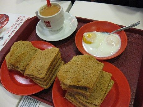 シンガポール最後の食事は、お気に入りのカヤトースト