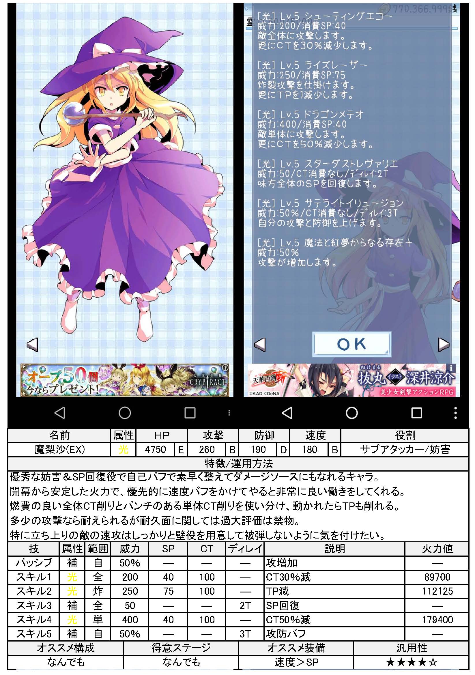 キャラ紹介 光属性 東方異想穴更新待ち キャラ紹介 光属性 東方異想穴更新待ち
