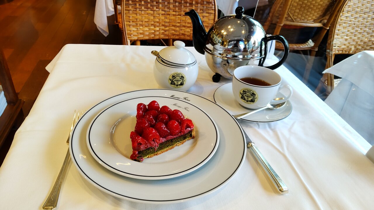 マリアージュフレール 銀座本店 抹茶とフランボワーズのタルト かえる通信 山口 静岡食べ歩き日誌 マリアージュフレール 銀座本店 抹茶とフランボワーズのタルト かえる通信 山口 静岡食べ歩き日誌