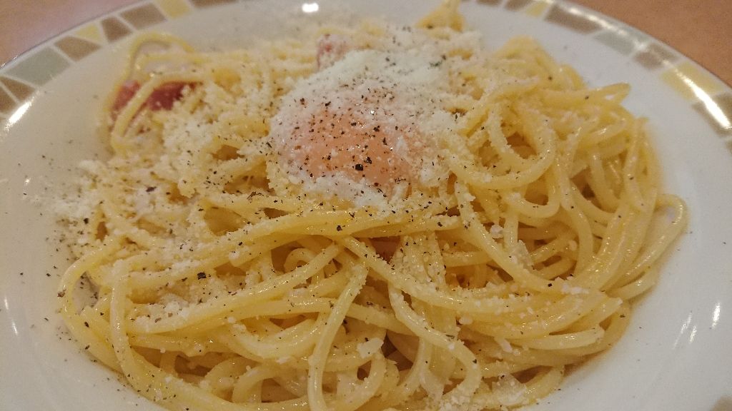 サイゼリヤ カルボナーラ かえる通信 山口 静岡食べ歩き日誌