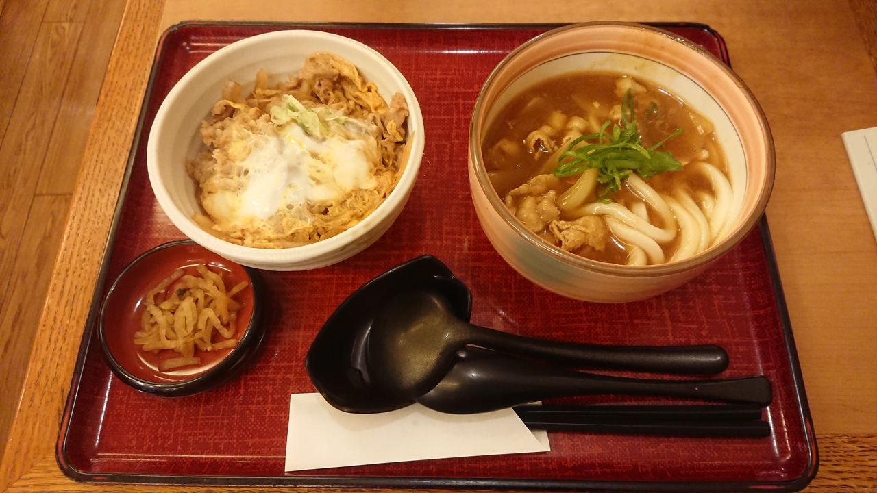 杵屋 牛とじ丼とカレー小うどん かえる通信 山口 静岡食べ歩き日誌