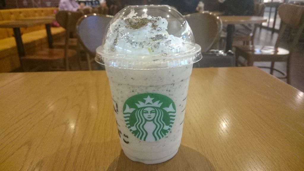 Starbucks Coffee アールグレイティークリームフラペチーノ かえる通信 山口 静岡食べ歩き日誌 Starbucks Coffee アールグレイティークリームフラペチーノ かえる通信 山口 静岡食べ歩き日誌