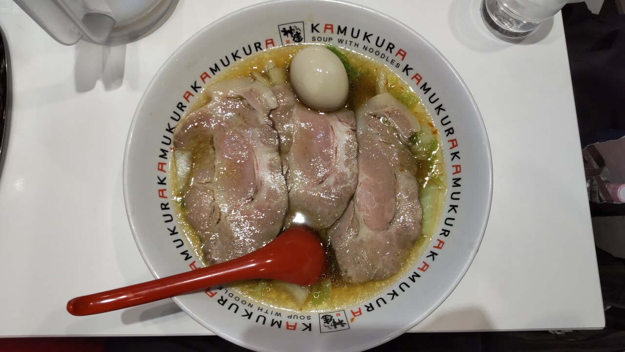 大阪府大阪市】どうとんぼり神座 小チャーシュー煮玉子ラーメン