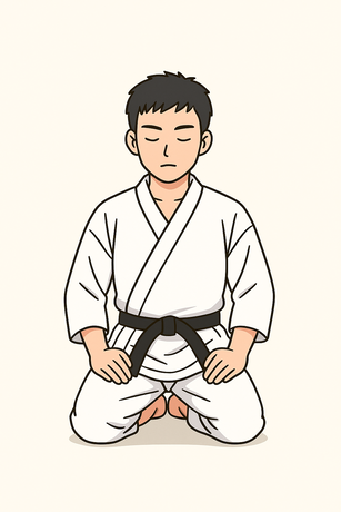 武道家の静かな修行