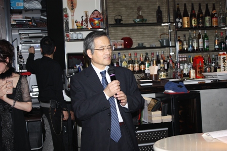 会長二次会(阿部先生祝辞)