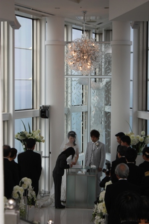 会長結婚式(スカイチャペル)