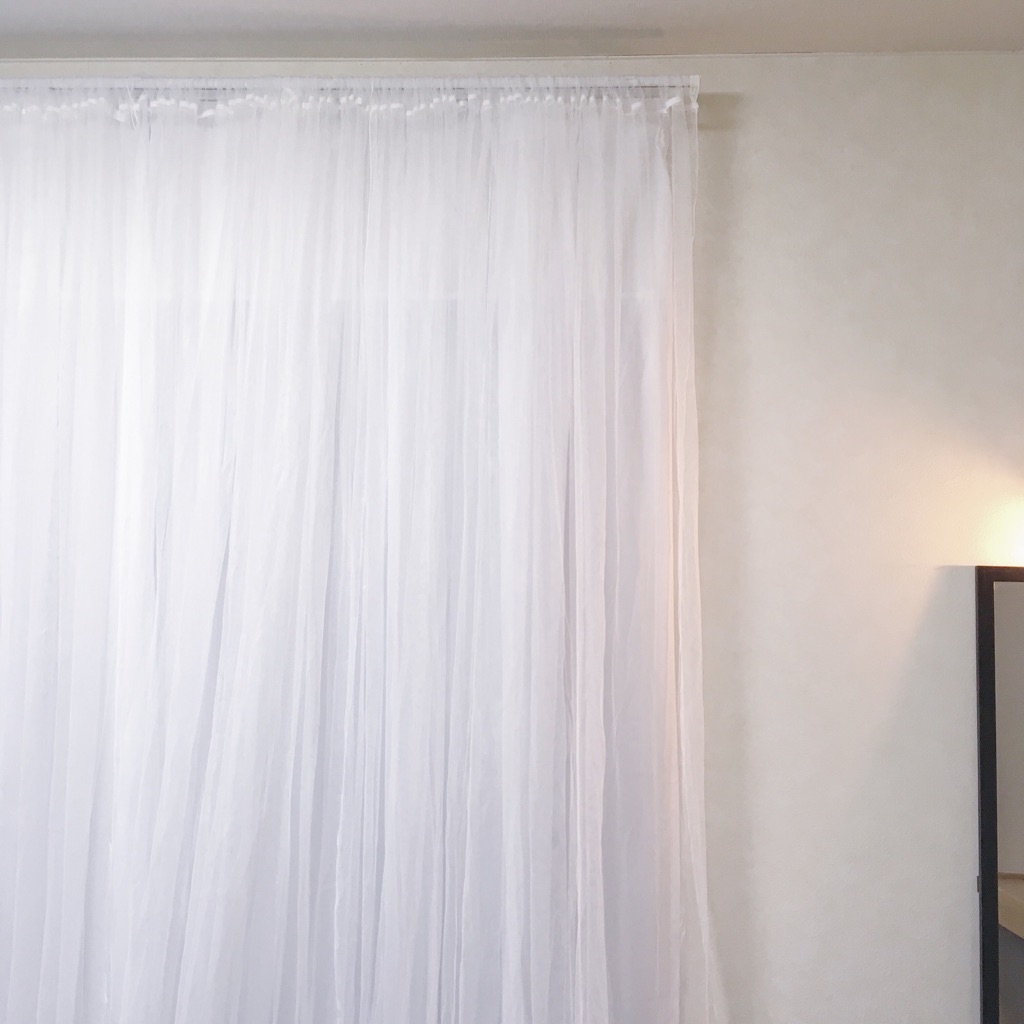 カーテン】IKEAのカーテンを賃貸のカーテンレールに取り付ける方法 