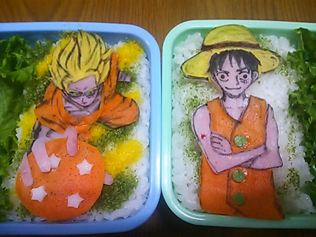 ドラゴンボール悟空 ワンピースルフィ キャラ弁up ドラゴンボール悟空 ワンピースルフィ キャラ弁up