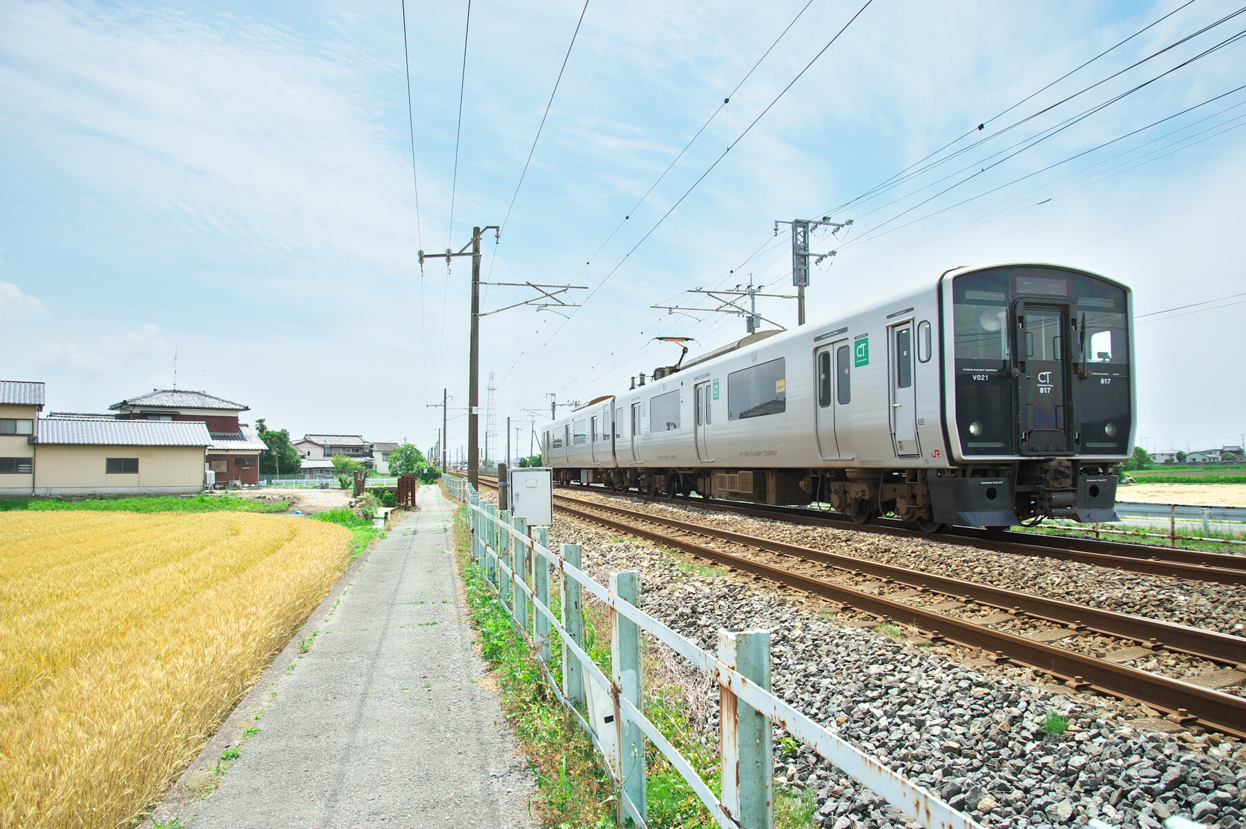 瀬高駅~南瀬高駅間の古レール 九州の古レール見て歩き 瀬高駅~南瀬高駅間の古レール 九州の古レール見て歩き
