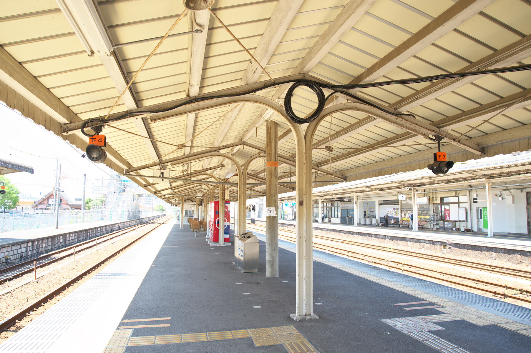 柳井駅の古レール 九州の古レール見て歩き 柳井駅の古レール 九州の古レール見て歩き