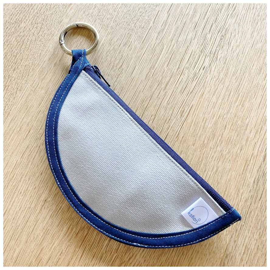 小さな半円形のポーチ 作ってみました 花暮し Hanagurashi 小さな半円形のポーチ 作ってみました 花暮し Hanagurashi