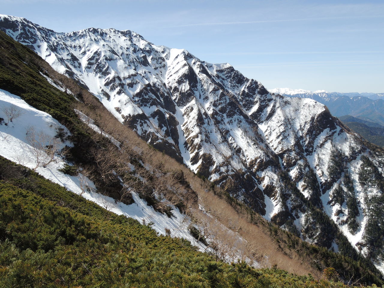 Gw山行 長く 大きい 残雪の仙丈ヶ岳地蔵尾根 絶対にマネをしてはいけない山歩き