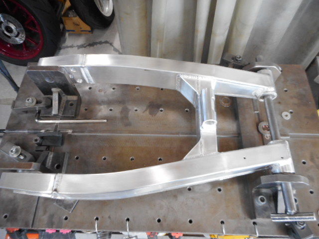 ZX12R スイングアーム 補強加工 ねんぶつ