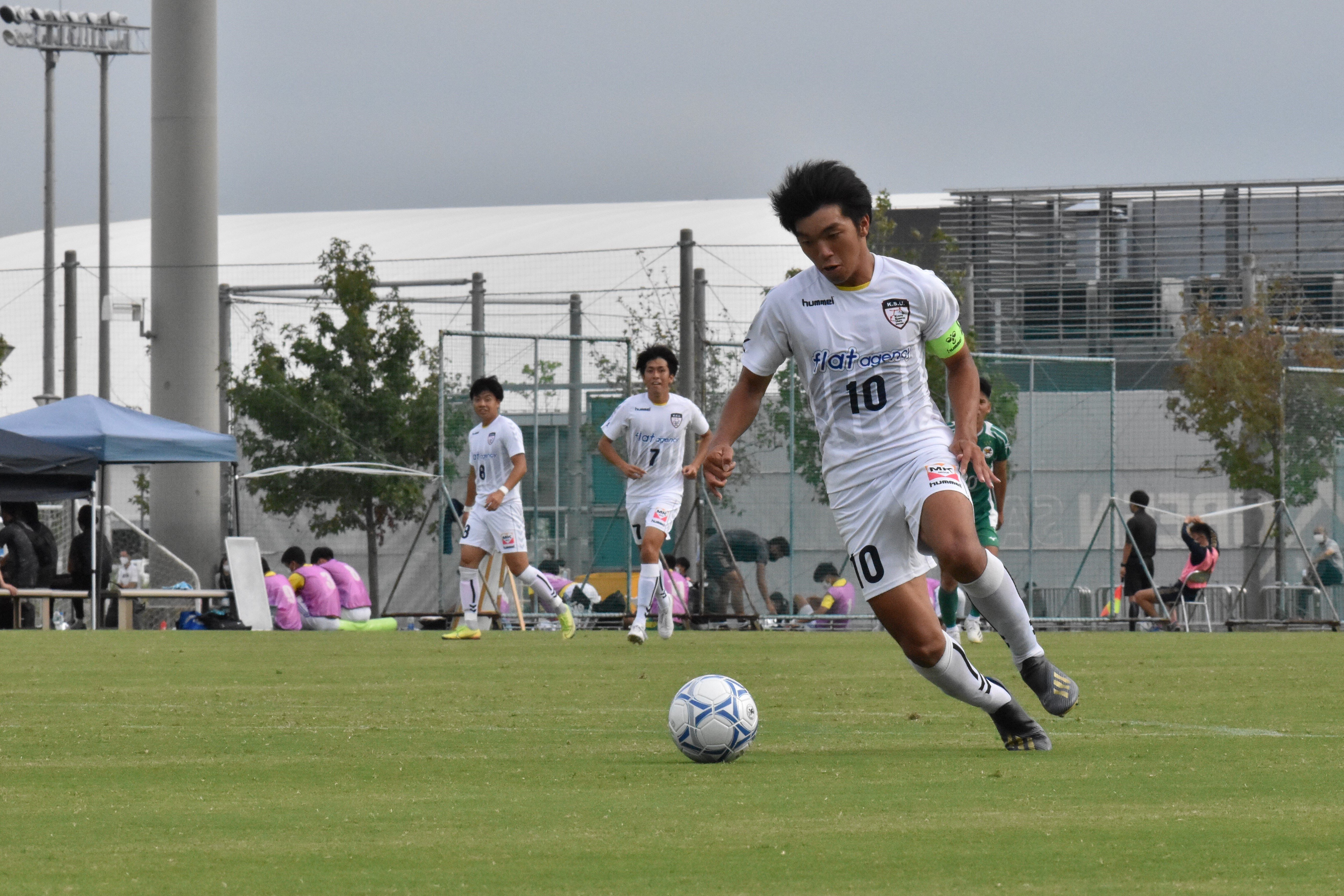 サッカー部 大体大に粘りを見せるも敗戦 京産大アスレチック