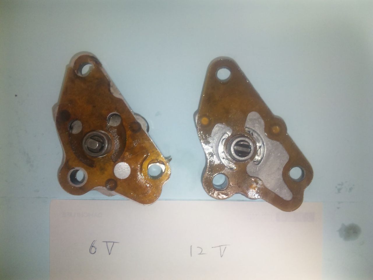 12V用オイルポンプ加工流用による6V強化オイルポンプ : ksyellowmonky