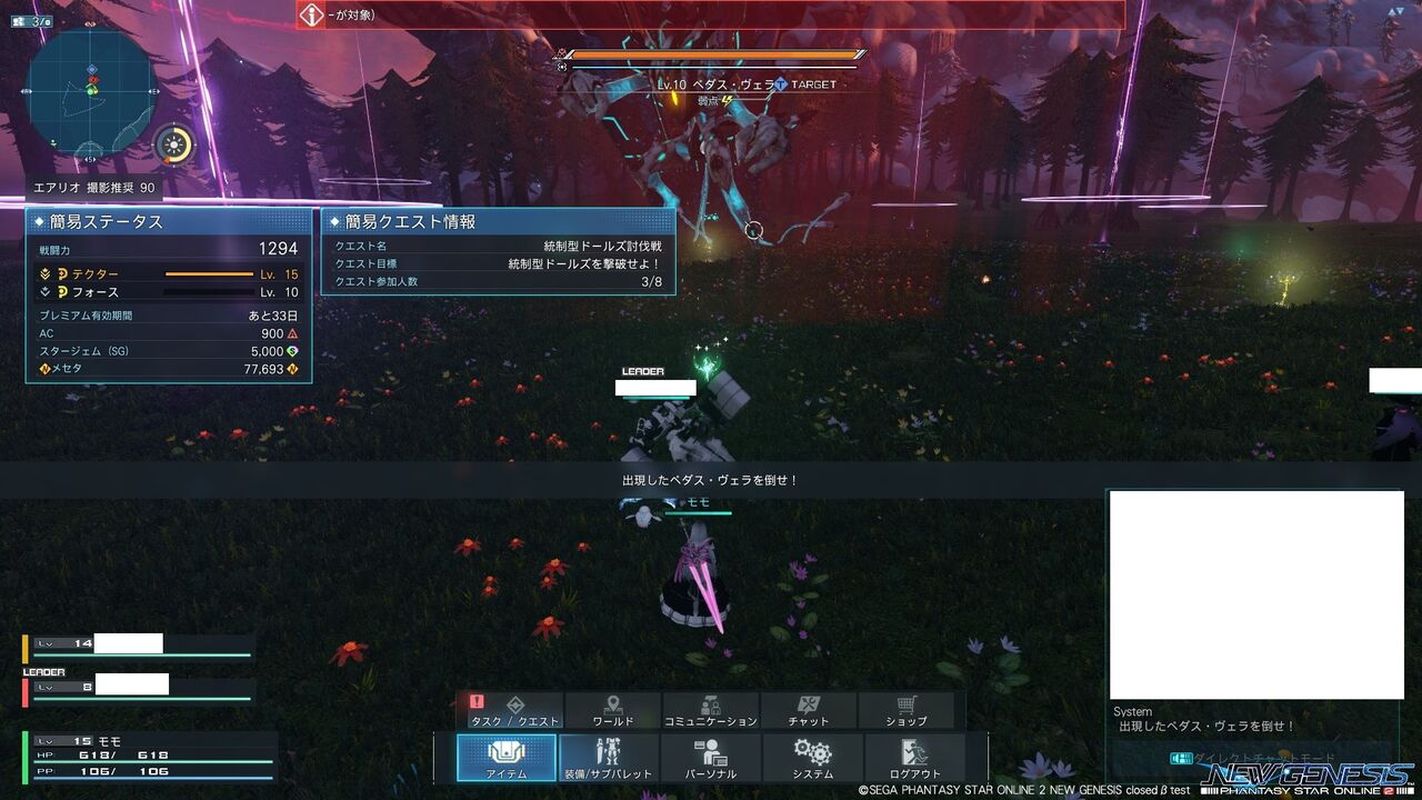 Ngs体験記 戦闘編 モモのまったりpso2 Ngs体験記 戦闘編 モモのまったりpso2