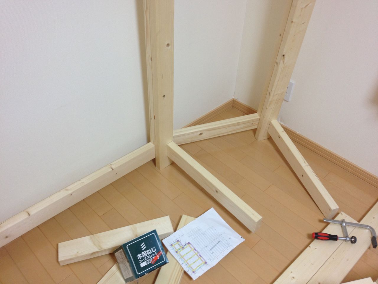 ｄｉｙ ｓｐｆ２ ４材で作る 子供部屋のロフトベッド 製作編 その２ 道産子サラリーマンの北海道生活を楽しむ方法