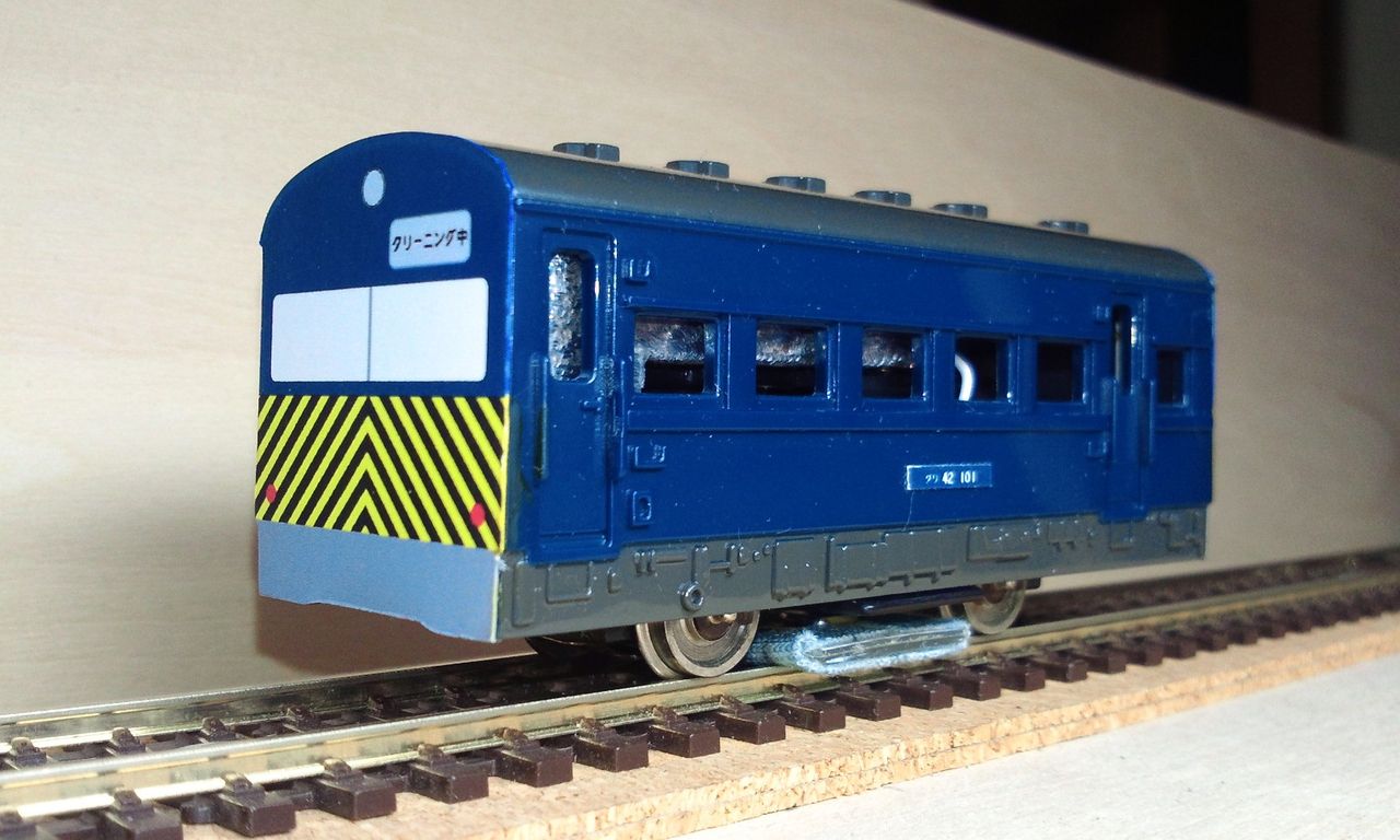 HOゲージのレールクリーニングカーを作ってみた : カズさんの