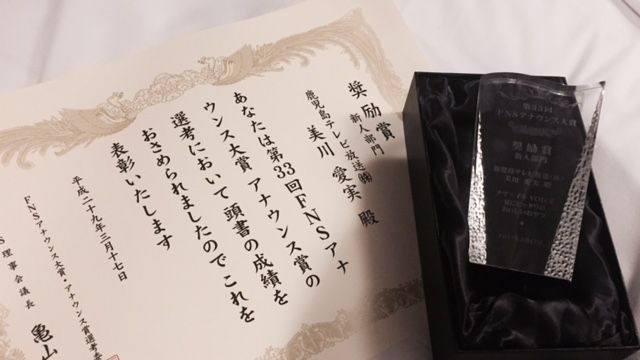 ｆｎｓアナウンス大賞 あいみんの きらきら絵日記